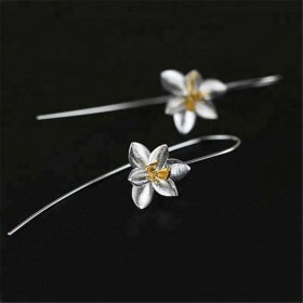 Cute-Blooming-Flower-Drop-sterling-silver-earring (2)